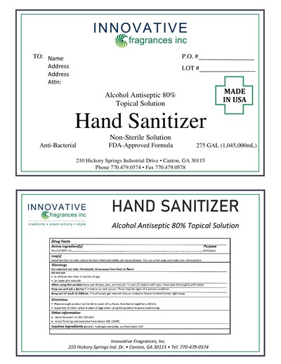 IFI EA Hand Sanitizer 275 gal - 1045000 mL Label.jpg IFI EA Hand Sanitizer 275 gal 1045000 mL Label